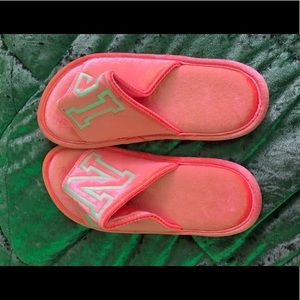 Hot pink slippers from PINK